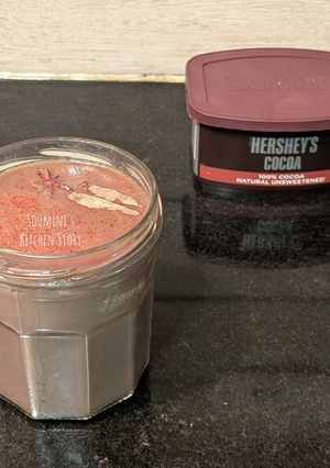 A picture of Hot chocolate with winter spices.