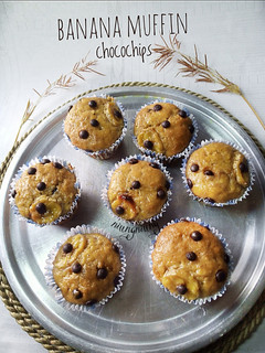 Foto resep Banana muffin chocochips