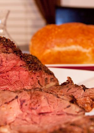 A picture of Bison Prime Rib Roast.