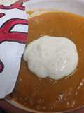 Crema de batatas asadas con curry