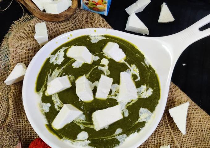 jain paneer palak recipe