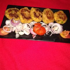 A picture of Mix vegetable corn tikki.