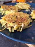 Rosti courgette et salicornes