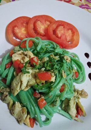Foto resep Green spaghetti