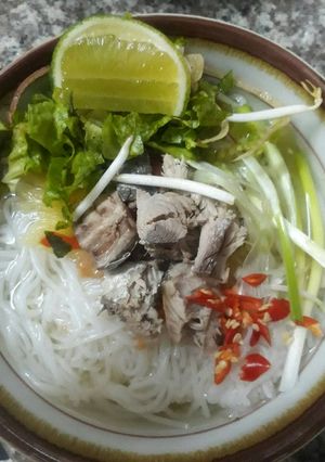 Hình của món Bún cá dầm (made by tui) :).