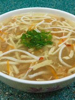 Hình của món Súp cua chay.