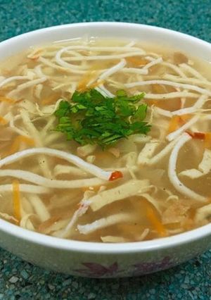 Hình của món Súp cua chay.