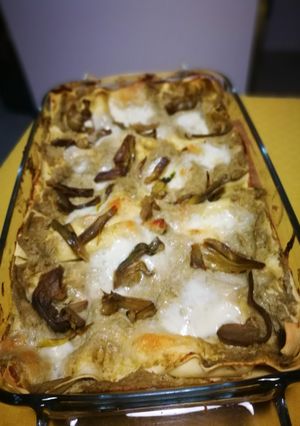 Foto di Lasagne con crema di carciofi