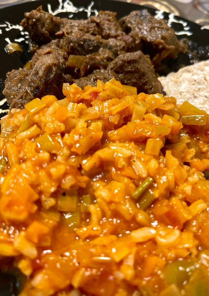 Una foto de Guiso de puerros