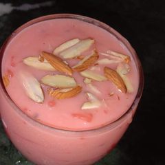 Rooh Afza milkshake A picture of Rooh Afza milkshake.