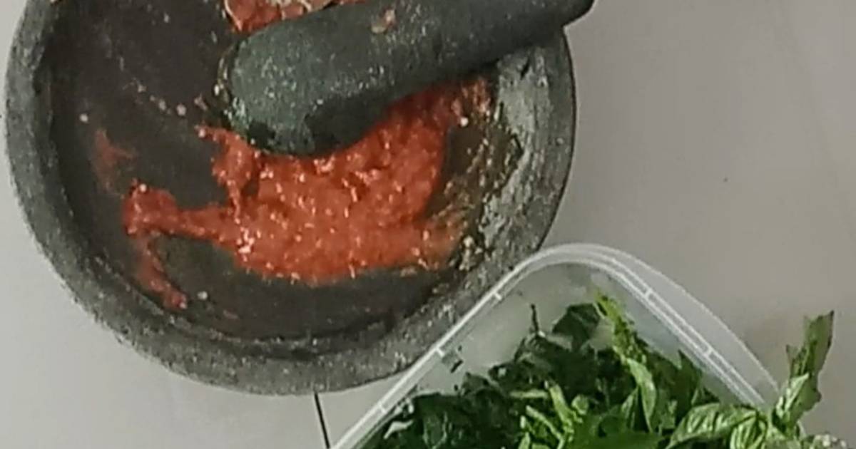 Resep Sambal Terasi Ala Warung Pecel Lele, Simpel, Pedes Super Nagih Mudah dan Praktis Dihidangkan
