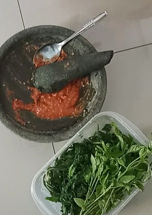 Foto resep Sambal Terasi ala Warung Pecel Lele, Simpel, Pedes super Nagih!