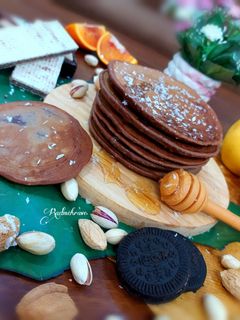 عکسی از دستور پنکیک شکلات و نارگیل