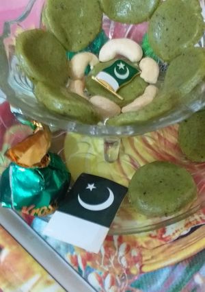 A picture of Pistachio mithai #Azadicontest.