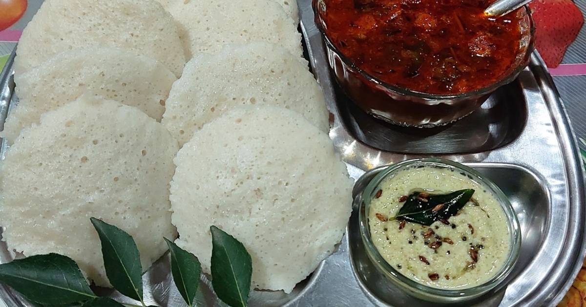 रविवार स्पेशल नाष्टा इडली,चटणी सांबार (idli sambhar chutney recipe in