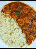 Coconut Shrimp curry with rice
