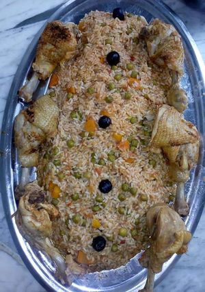 صورة لوصفة أرز بالدجاج