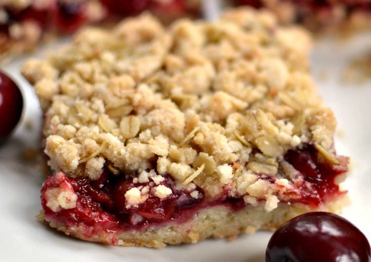 Cherry Pie Crumb Bars