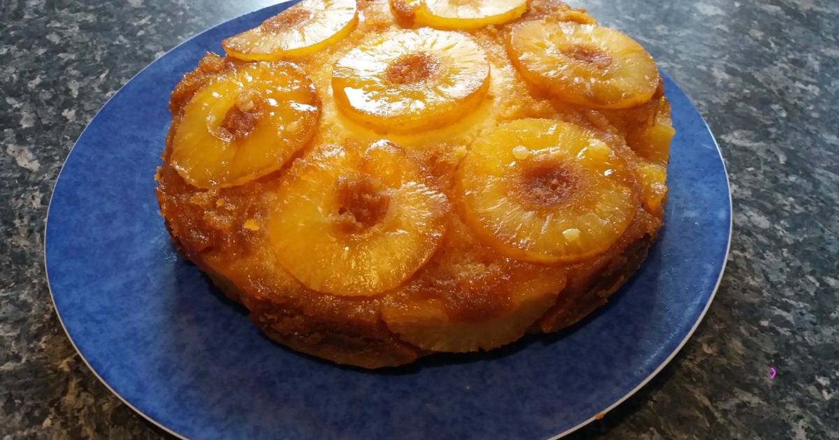 Gateau A L Ananas Caramelise De Grain2sucre Cookpad