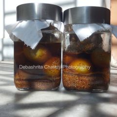 A picture of OLIVE PICKLE (JOLPAI ACHAR) without garlic.