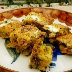 Healthy Besan Breakfast Quiche A picture of Healthy Besan Breakfast Quiche.