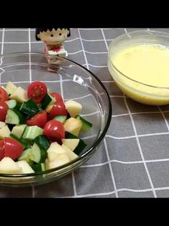 低卡瘦身料理~芒果優格沙拉 的食譜成品照片