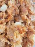 Repollo con pimentón y cubitos de patata