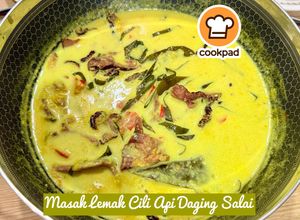Gambar 👩‍🍳Masak Lemak Cili Padi Daging Salai
