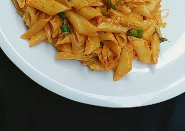 Recipe of Super Quick Homemade Fajita veg pasta