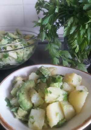 O poză a rețetei Salată de cartofi, verde!.