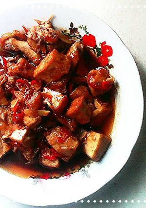 Foto resep Ayam tahu masak asam manis