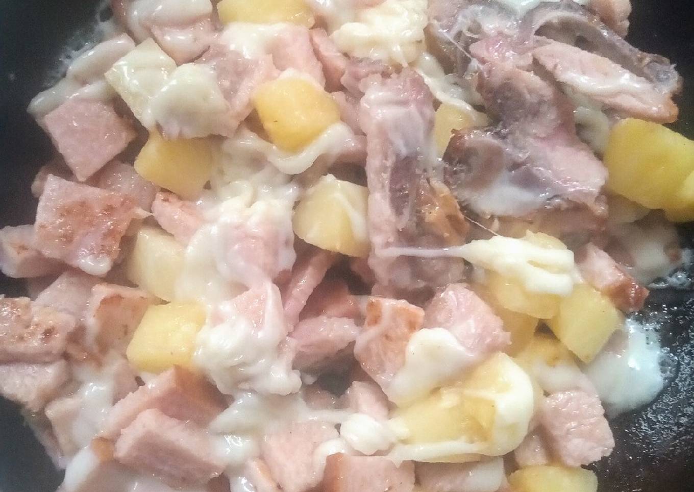 Chuleta a la hawaiana