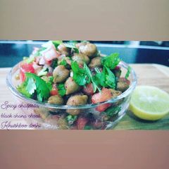 Black chana chaat A picture of Black chana chaat.