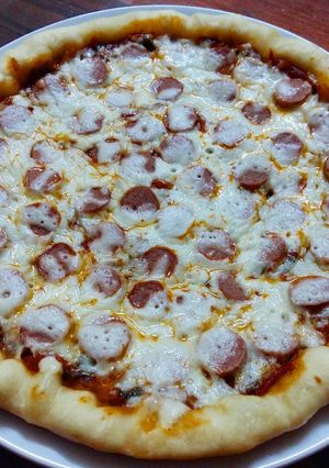 Foto resep Pizza teflon sederhana empuk tanpa telur 😁