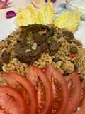 Nasi Biji Gandum Kacang Polong/Bulgur Pilav/Green Pigeon Peas Wheat Rice