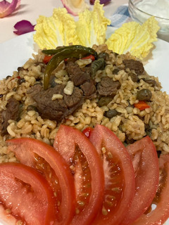 Foto resep Nasi Biji Gandum Kacang Polong/Bulgur Pilav/Green Pigeon Peas Wheat Rice