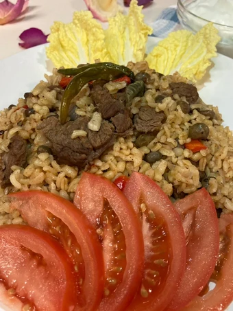 Cara Gampang Menyiapkan Resep Nasi Biji Gandum Kacang Polong/Bulgur Pilav/Green Pigeon Peas Wheat Rice Anti Ribet, Sempurna