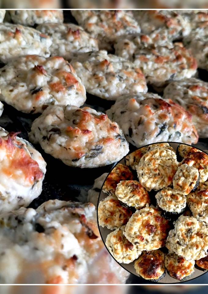 Цукіні з сиром, сметаною, шпинатом і зеленню запечені в духовці 🥒