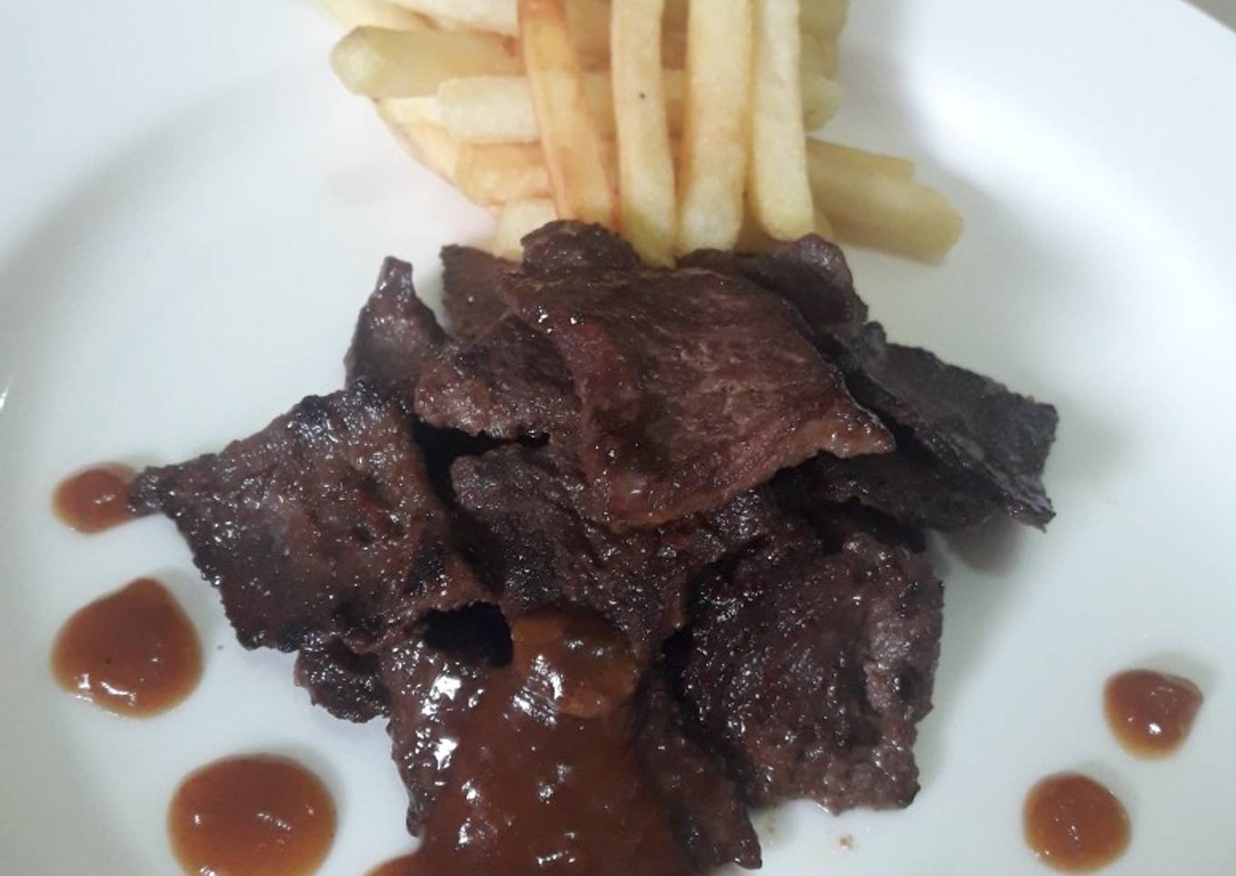 Daging panggang teflon (ekonomis)
