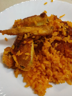 Una foto de Arroz con caldo aprovechado