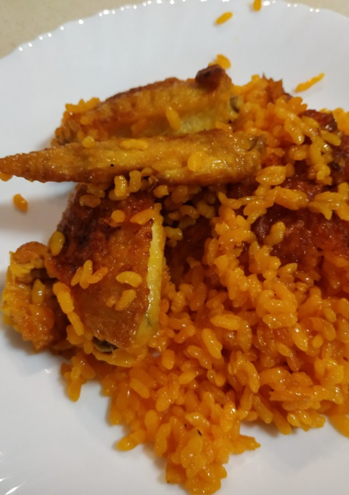 Una foto de Arroz con caldo aprovechado
