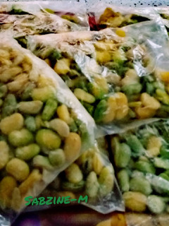 عکسی از دستور فریزرکردن باقلا🌿