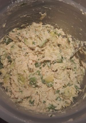 A picture of Lime Avocado Chicken Salad.