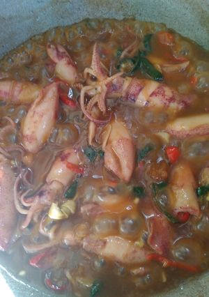 Foto resep Cumi Asin Saos Tiram