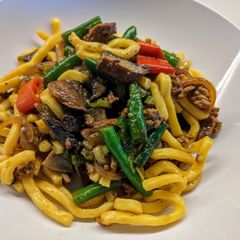 A picture of Egg Noodle Stir-Fry with Homemade Sauce.