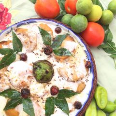 A picture of Baingan / Brinjal Dahi Baray.