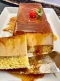 Pastel de flan con sobaos
