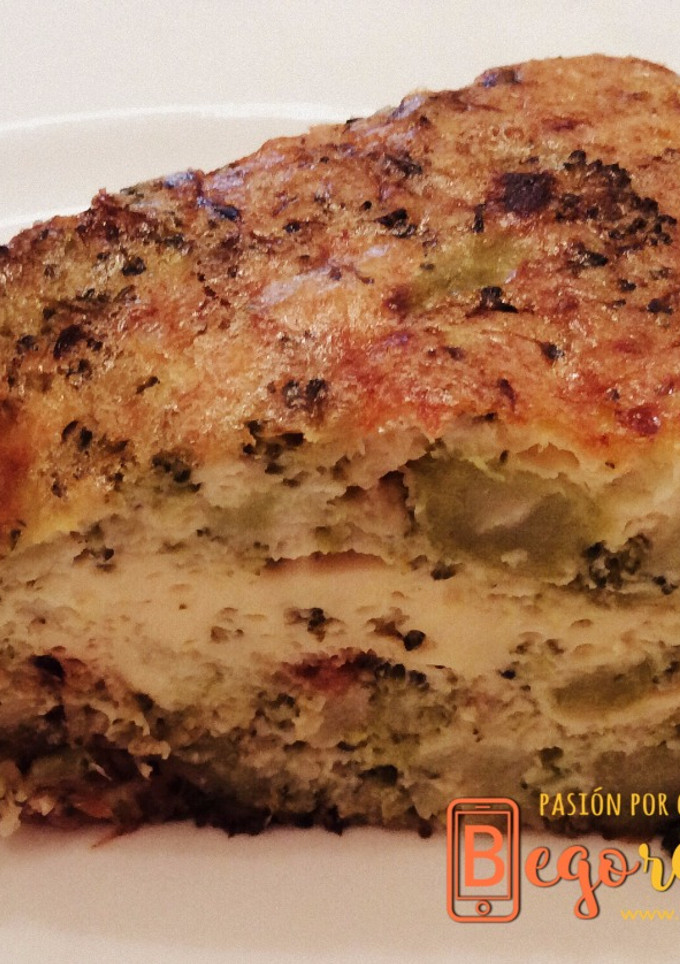 Una foto de Frittata de brócoli y parmesano