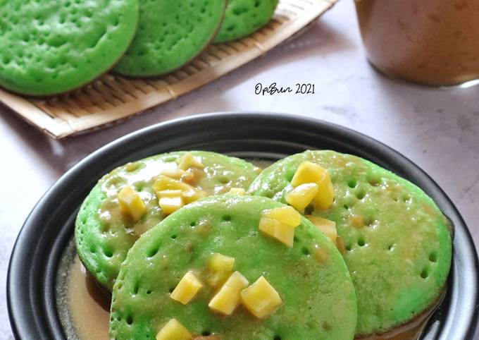 Resep Serabi Pandan Saus Nangka Oleh Opibun Cookpad