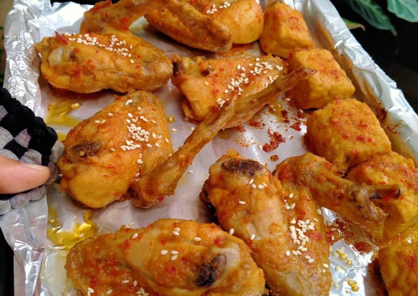 Sayap Ayam panggang lemon madu